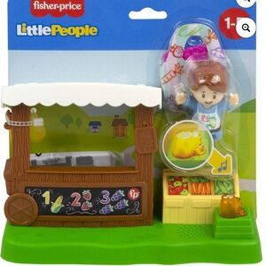 Fisher-Price Little People Farmers Market Playset with Light and Sounds,4 Pieces